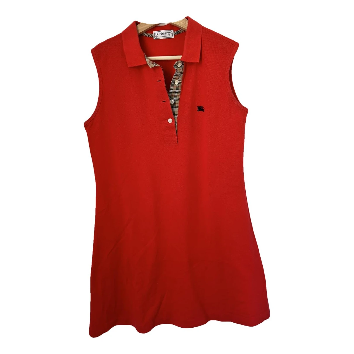 Pre-owned Burberry Mini Dress In Red