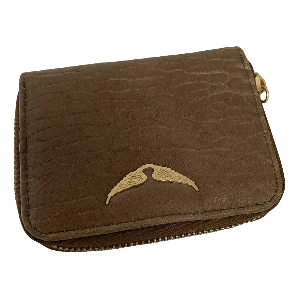Pre-owned Zadig & Voltaire Leather Wallet In Camel
