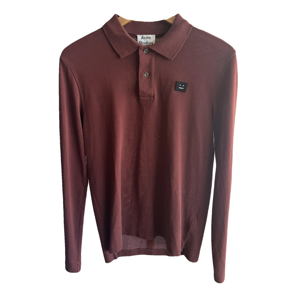 Pre-owned Acne Studios Polo Shirt In Burgundy