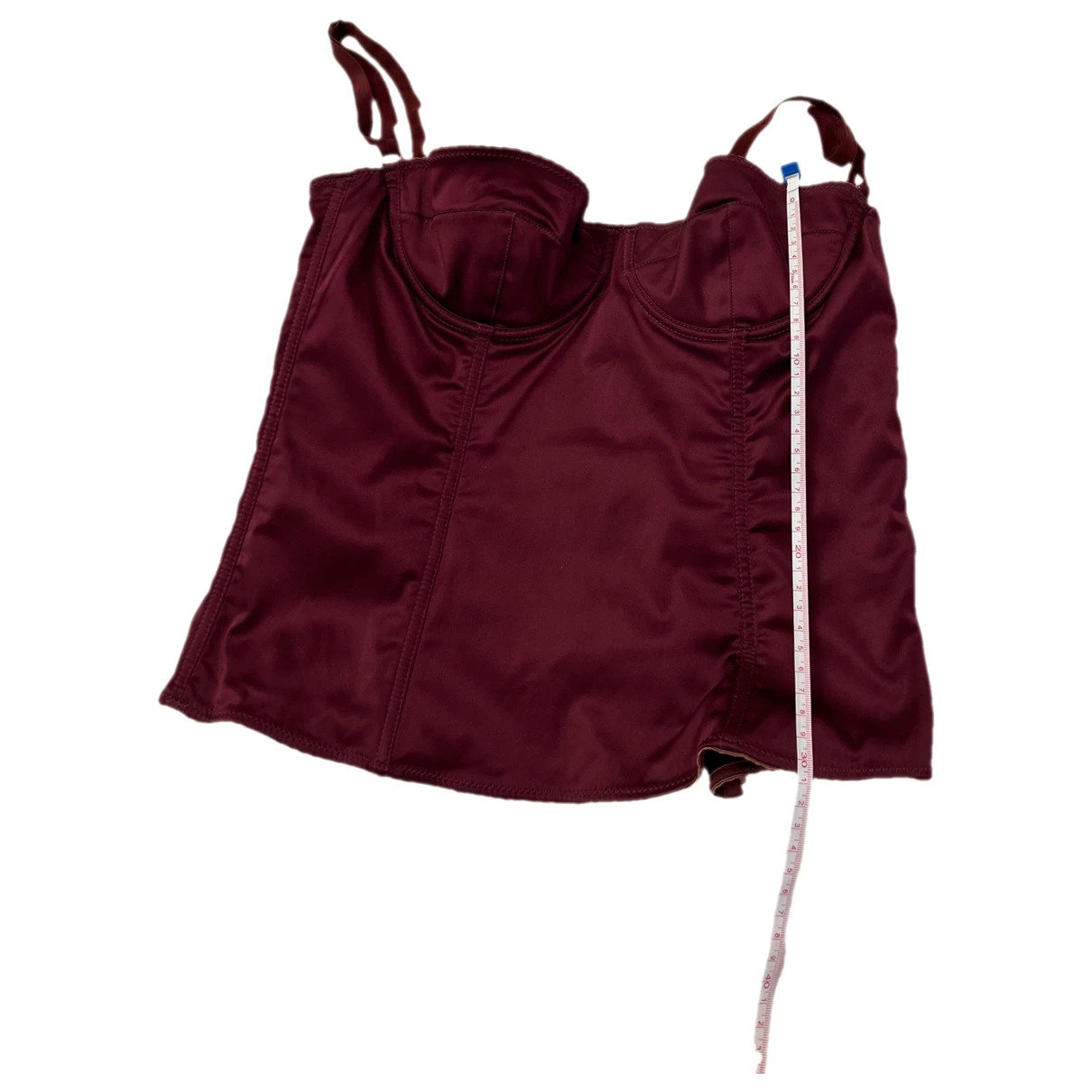 Pre-owned Dolce & Gabbana Corset In Burgundy