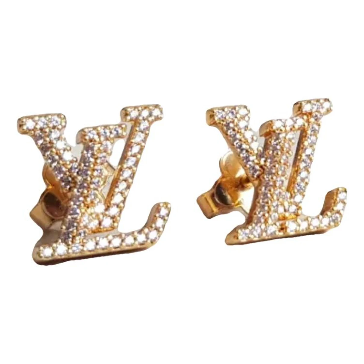 Pre-owned Louis Vuitton Lv Iconic Earrings In Gold