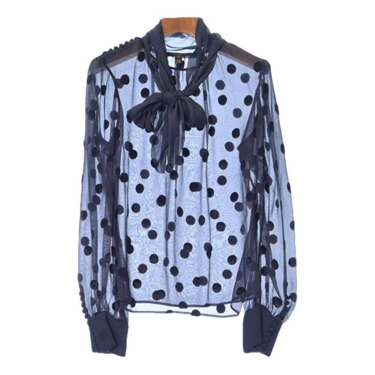 Pre-owned Louis Vuitton Blouse In Navy