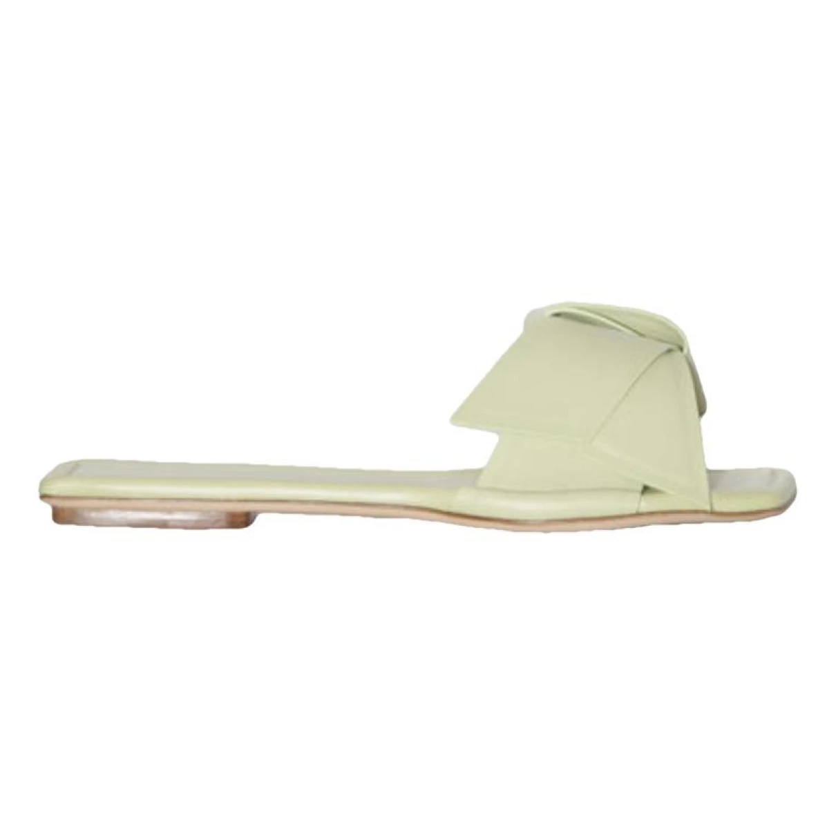 Pre-owned Acne Studios Leather Sandal In Green