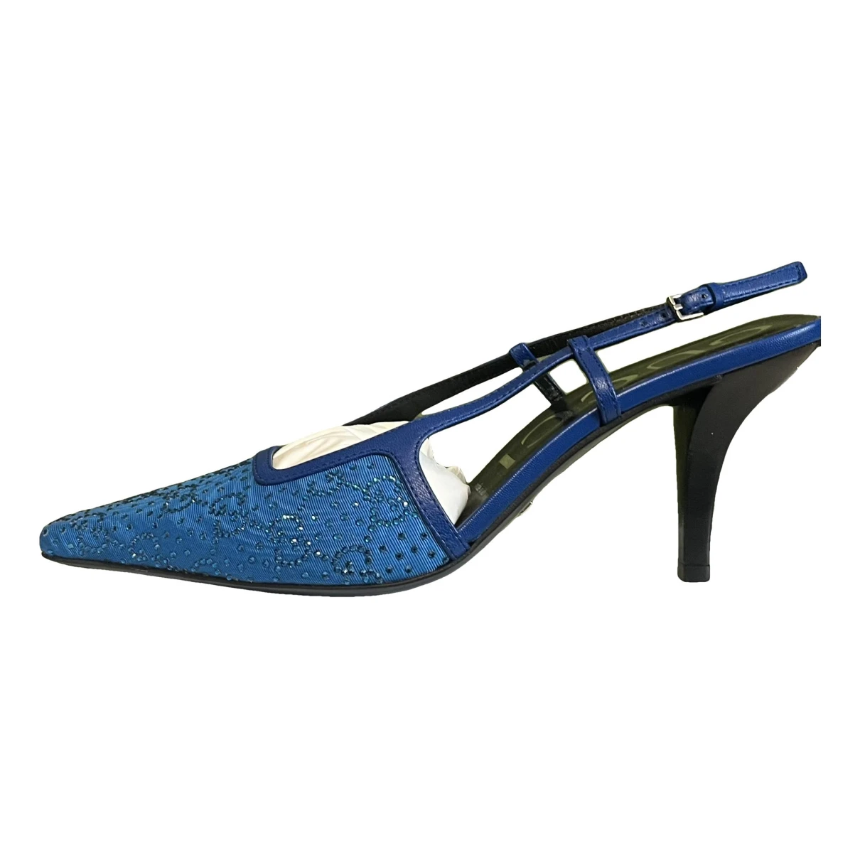 Pre-owned Gucci Cloth Heels In Blue
