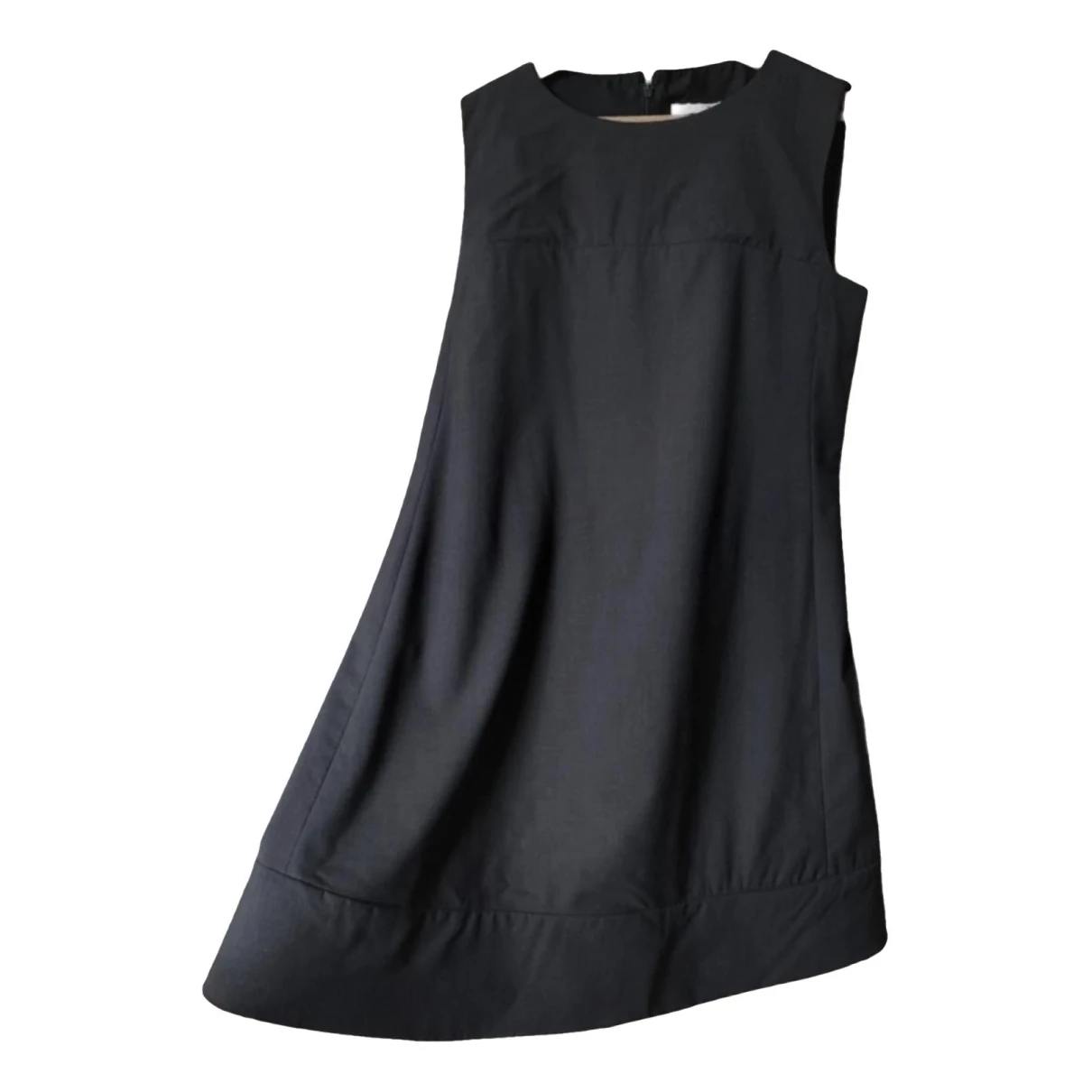 Pre-owned Celine Wool Mini Dress In Black