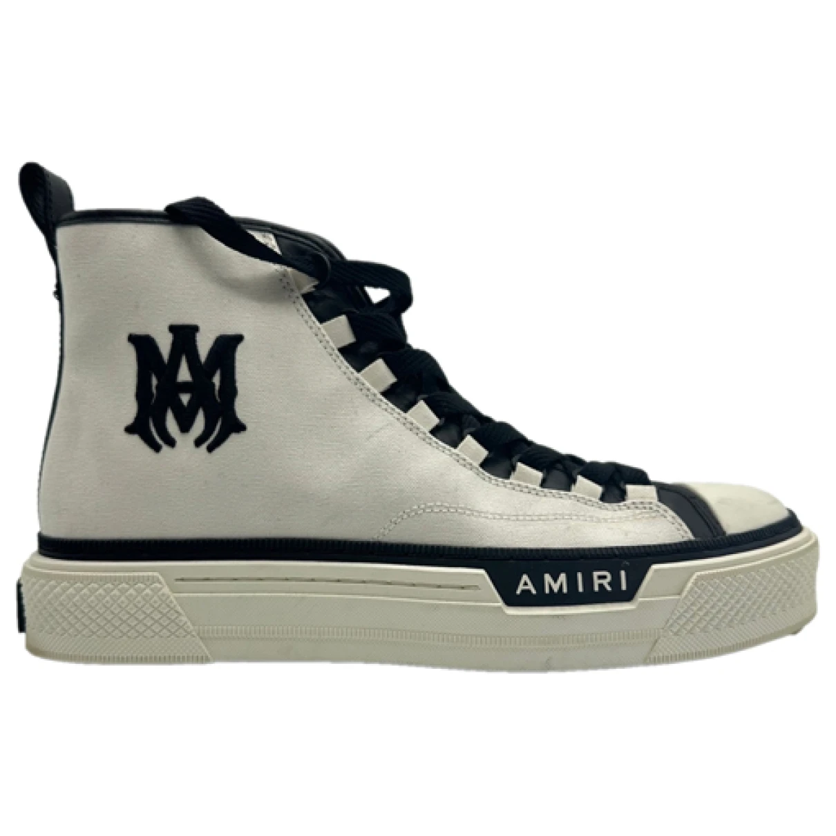 Pre-owned Amiri Cloth High Trainers In White