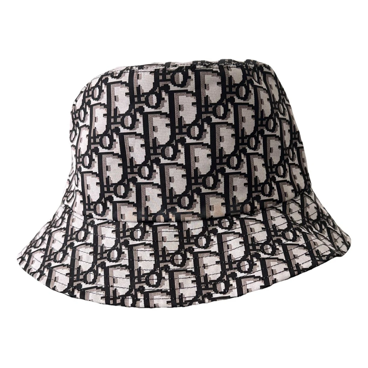 Pre-owned Dior Linen Hat In Black