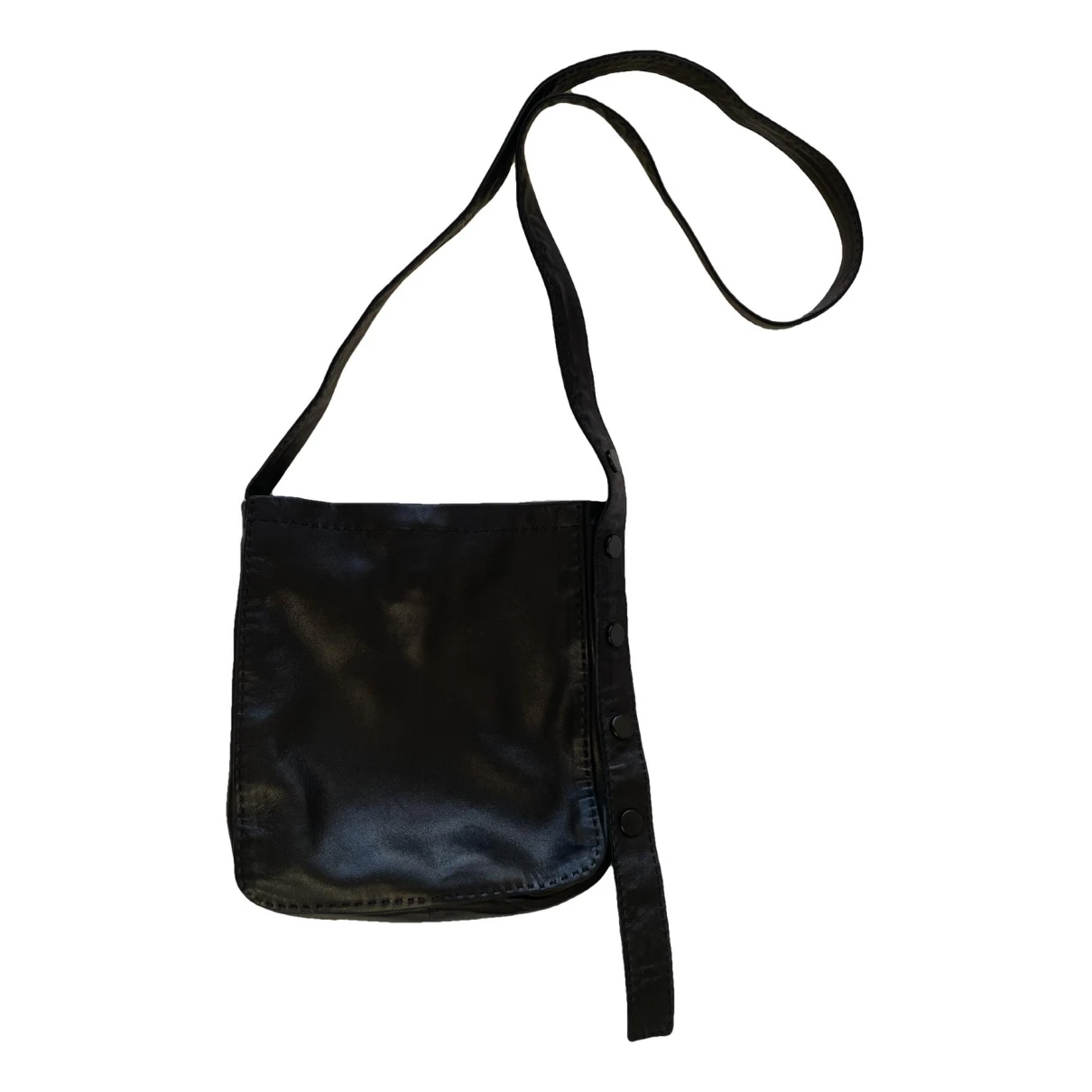 Pre-owned Celine All Soft Leather Crossbody Bag In Black
