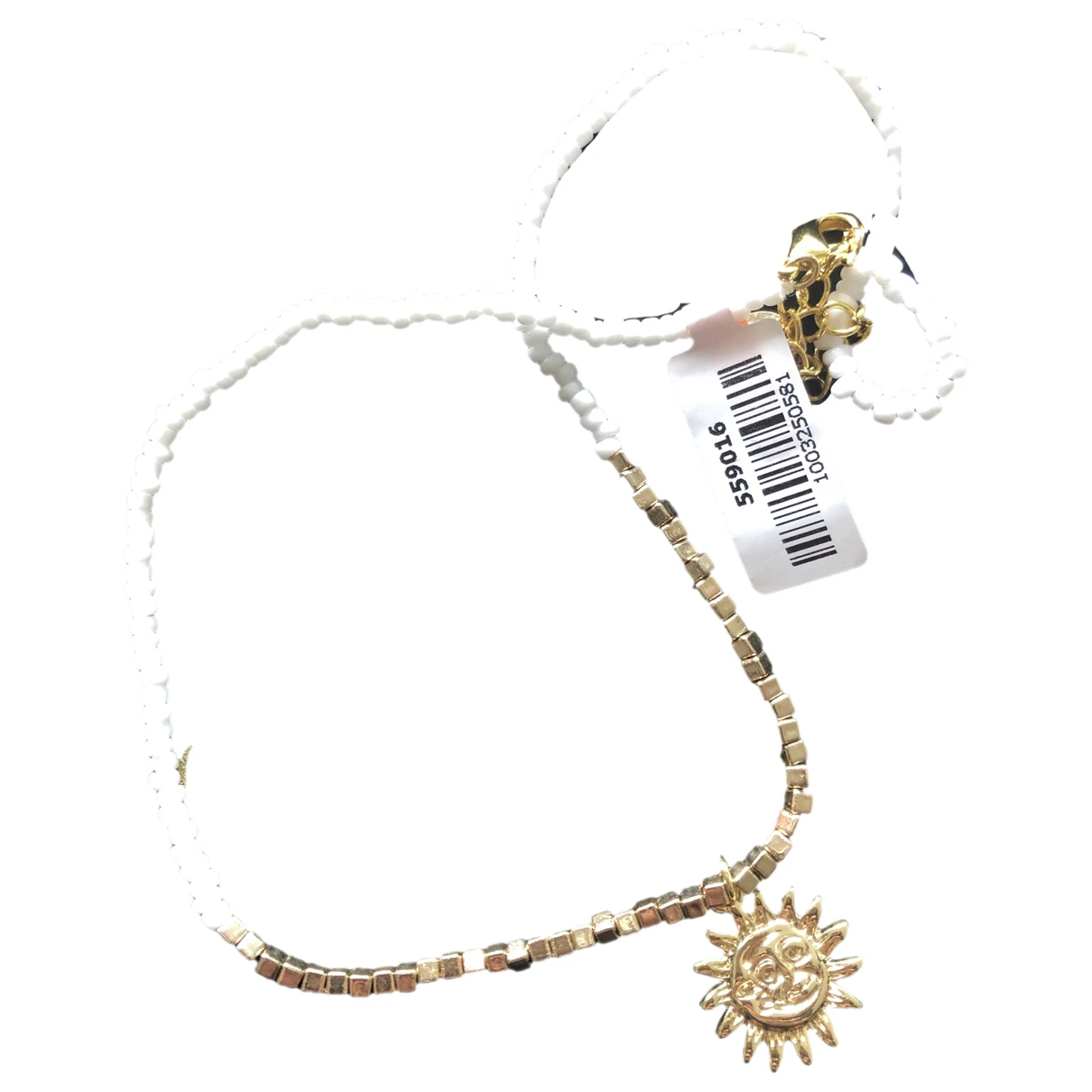 Pre-owned Christian Lacroix Necklace In White