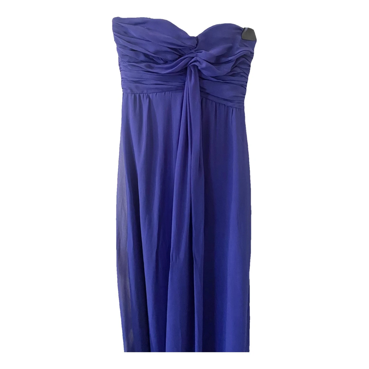Pre-owned Marella Silk Maxi Dress In Blue