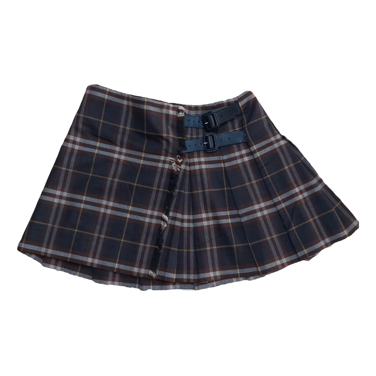 Pre-owned Burberry Wool Mini Skirt In Other