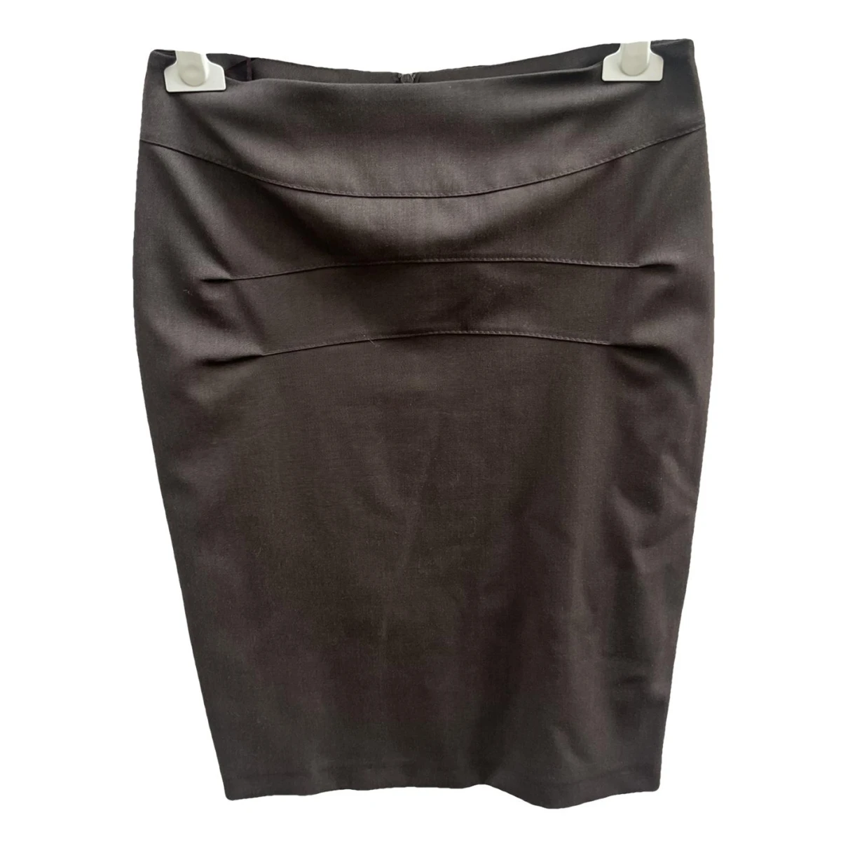 Pre-owned Brunello Cucinelli Wool Skirt In Brown