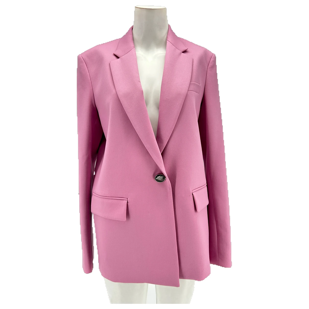 Pre-owned Attico Wool Blazer In Pink