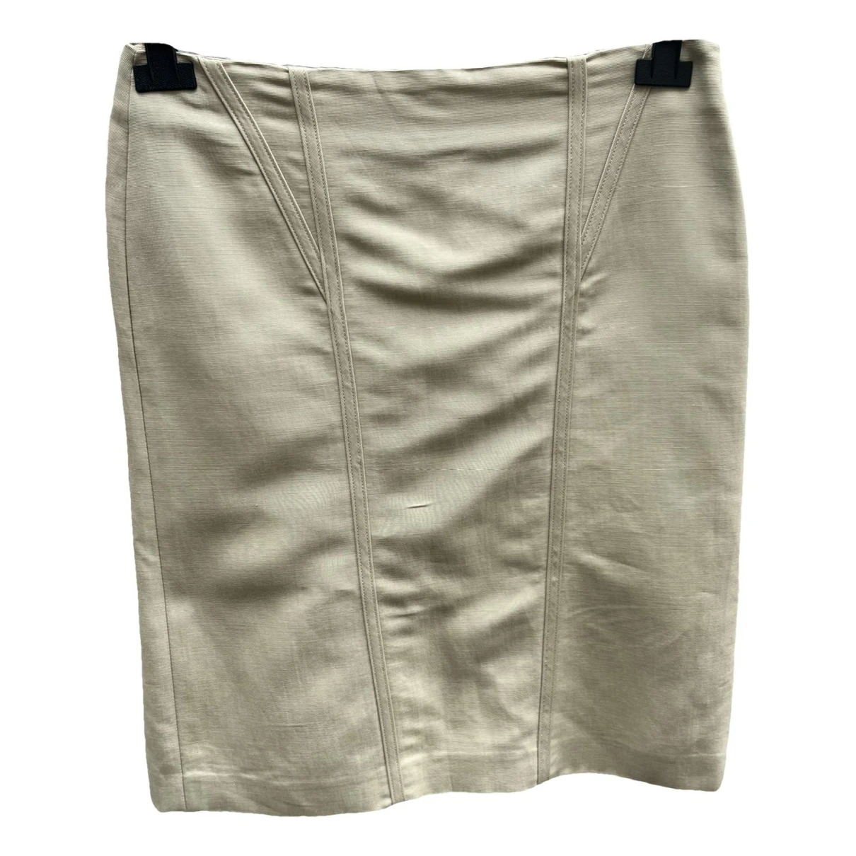 Pre-owned Max Mara Skirt In Beige