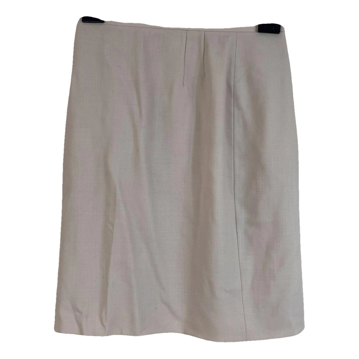 Pre-owned Giorgio Armani Wool Mid-length Skirt In Beige