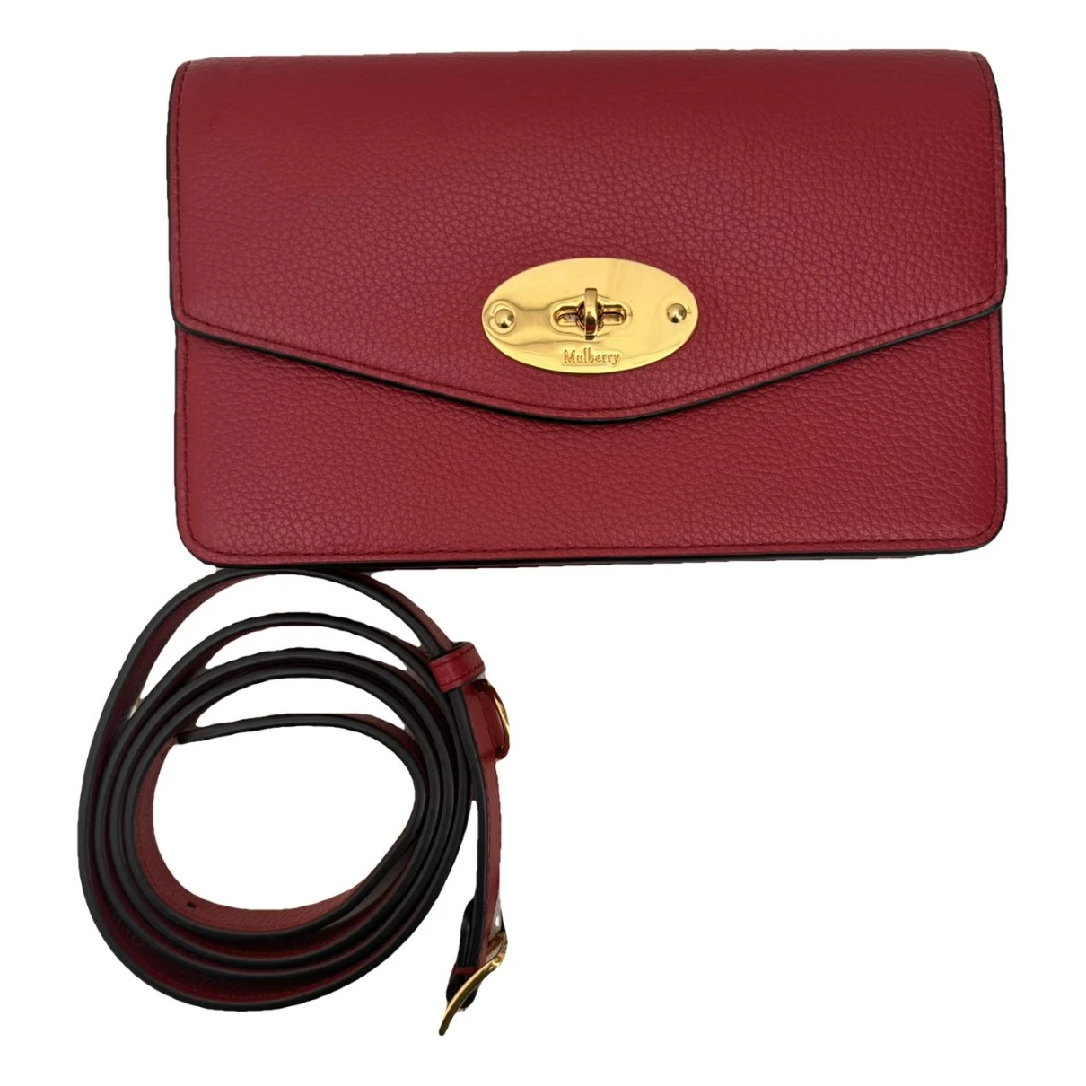 Pre-owned Mulberry Darley Leather Handbag In Red
