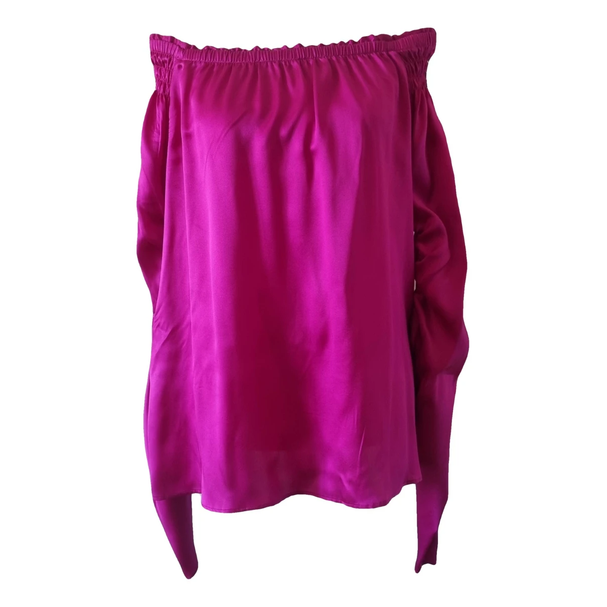 Pre-owned Pinko Silk Shirt In Pink