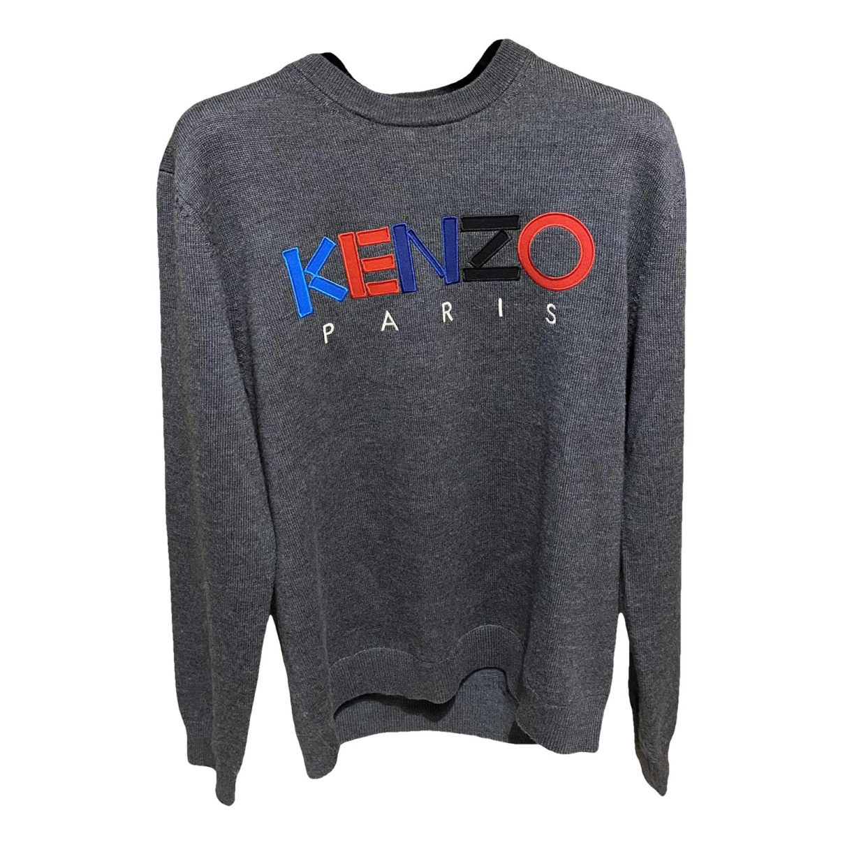 Pre-owned Kenzo Wool Pull In Anthracite