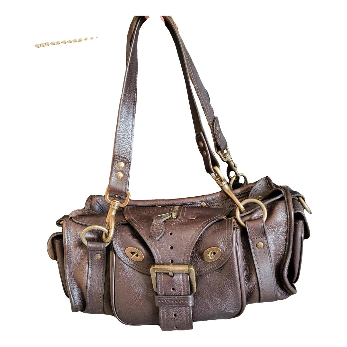 Pre-owned Mulberry Alana Leather Handbag In Brown