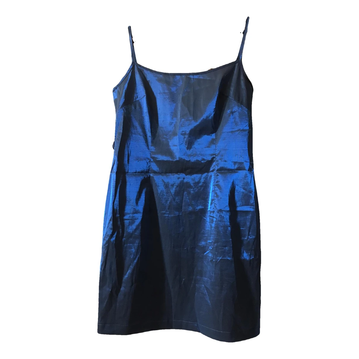 Pre-owned Moschino Mini Dress In Blue
