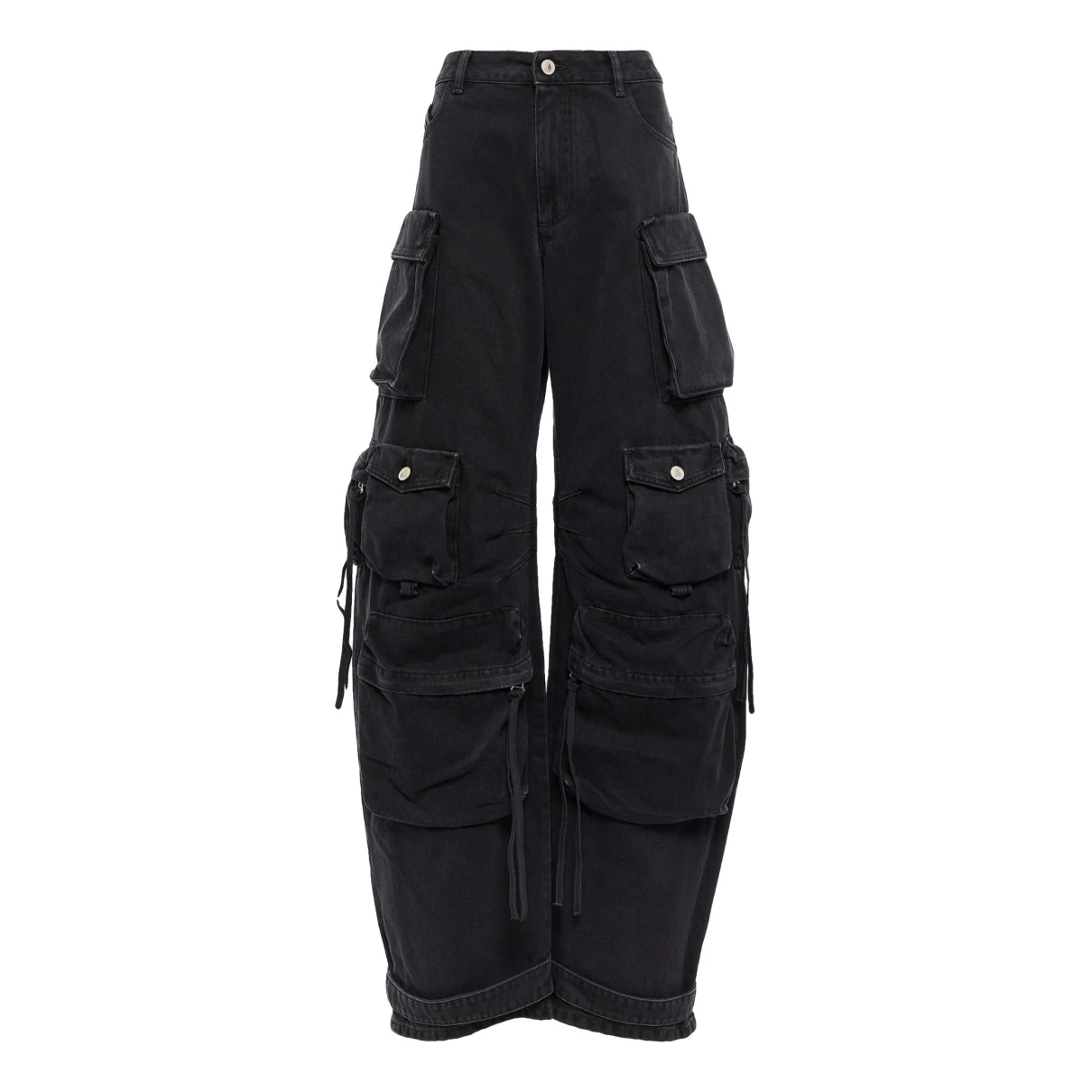 Pre-owned Attico Large Jeans In Black
