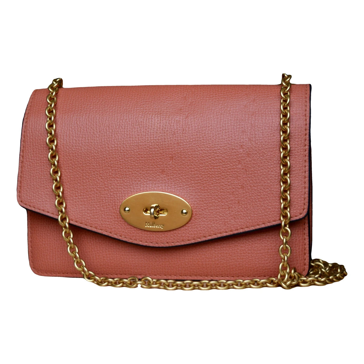 Pre-owned Mulberry Darley Leather Crossbody Bag In Pink