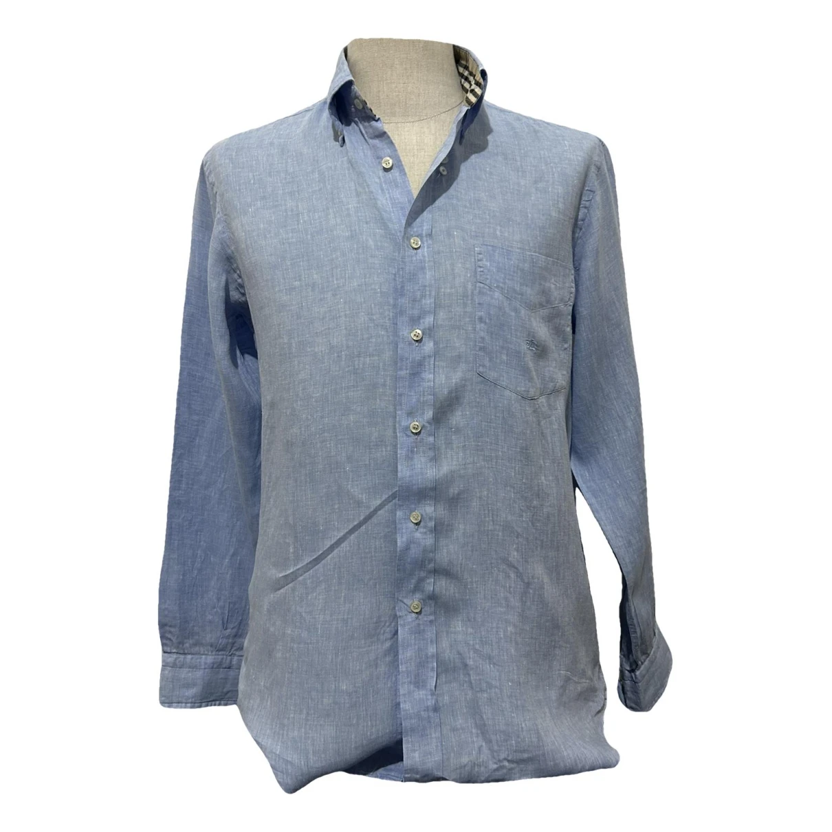 Pre-owned Burberry Linen Shirt In Anthracite