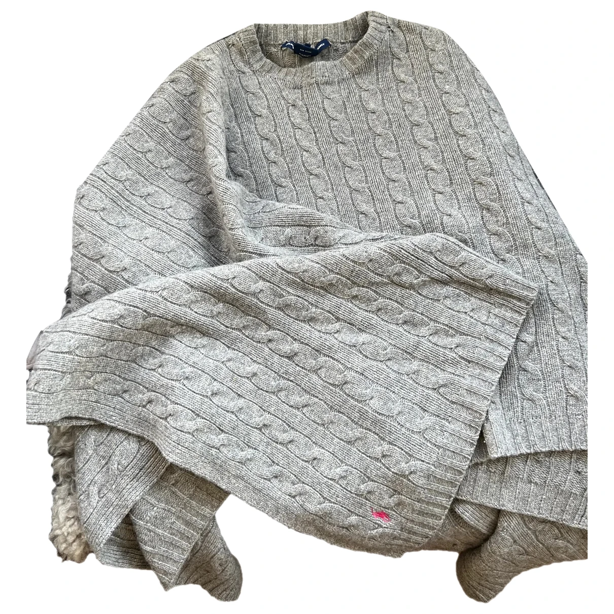 Pre-owned Ralph Lauren Poncho In Grey