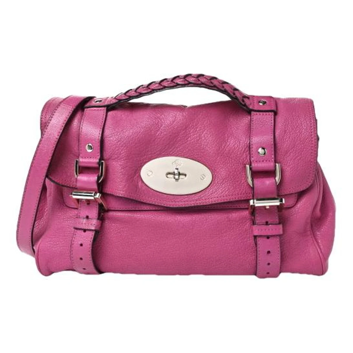 Pre-owned Mulberry Alexa Leather Handbag In Pink