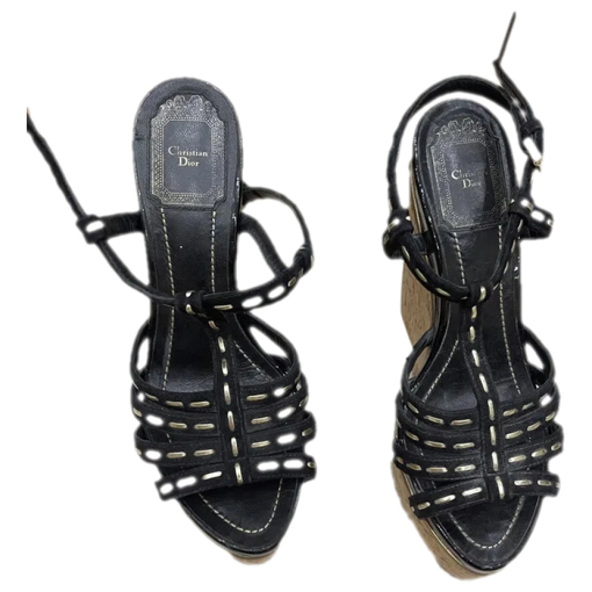 Pre-owned Dior Sandal In Black
