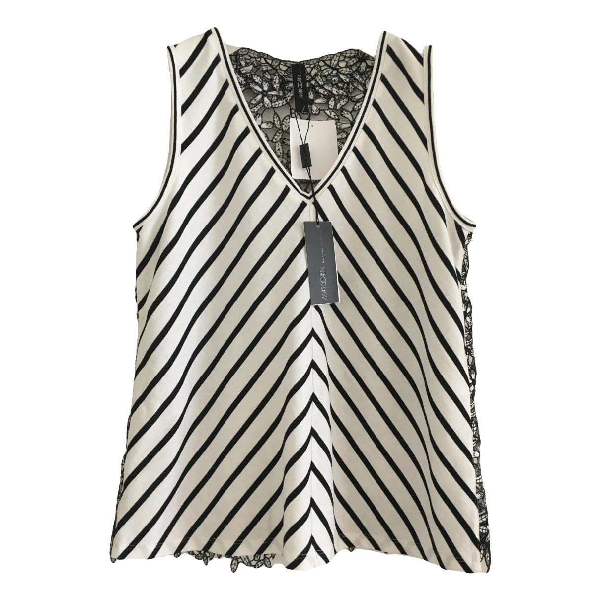 Pre-owned Marc Cain Vest In White