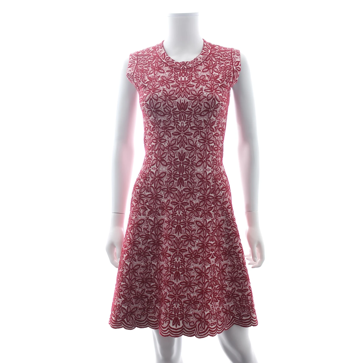 Pre-owned Self-portrait Mid-length Dress In Red