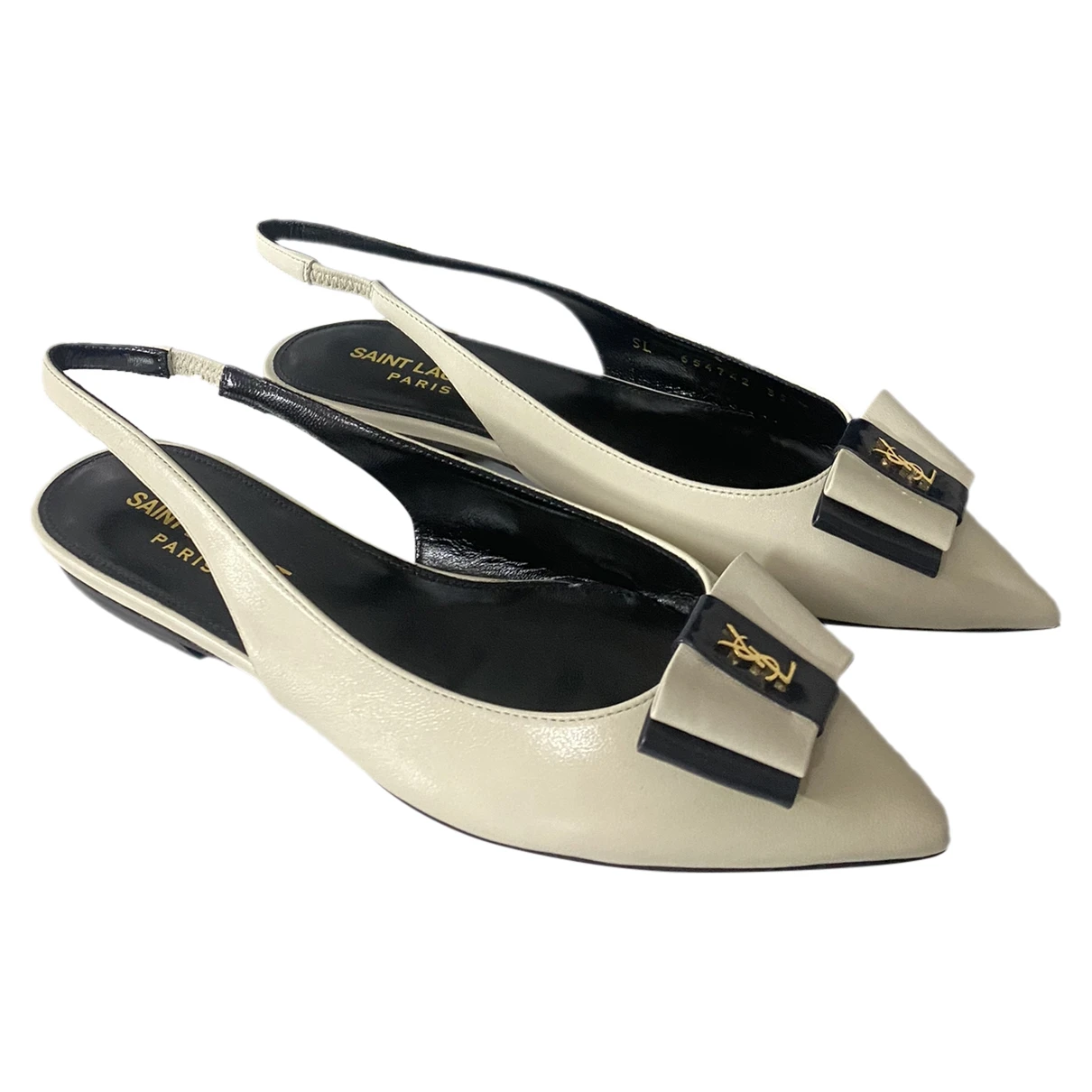 Pre-owned Saint Laurent Leather Ballet Flats In Other