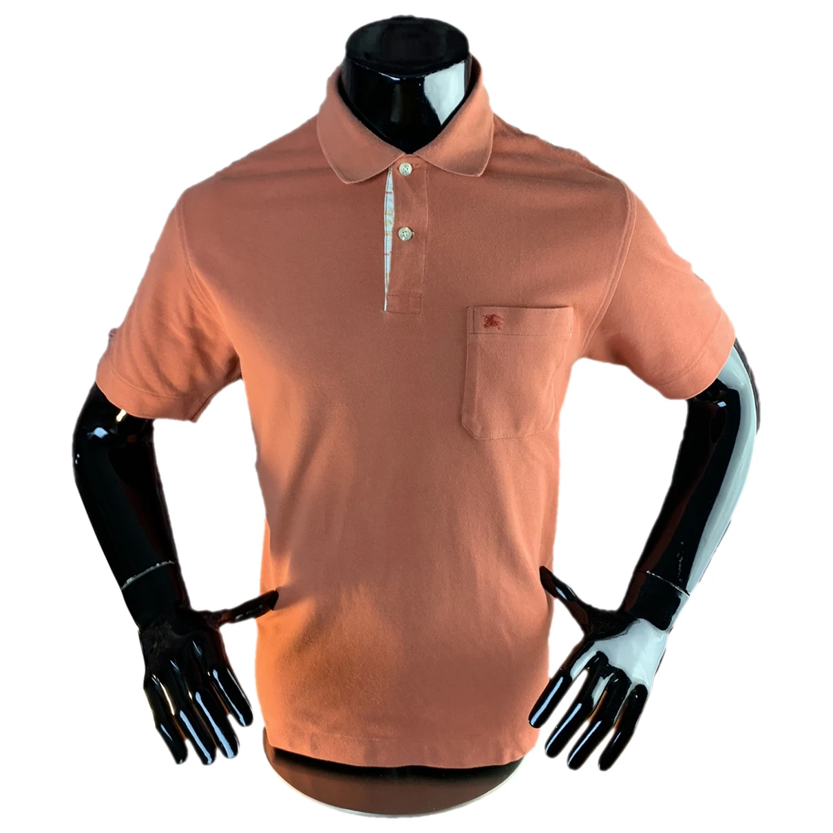 Pre-owned Burberry Polo Shirt In Orange