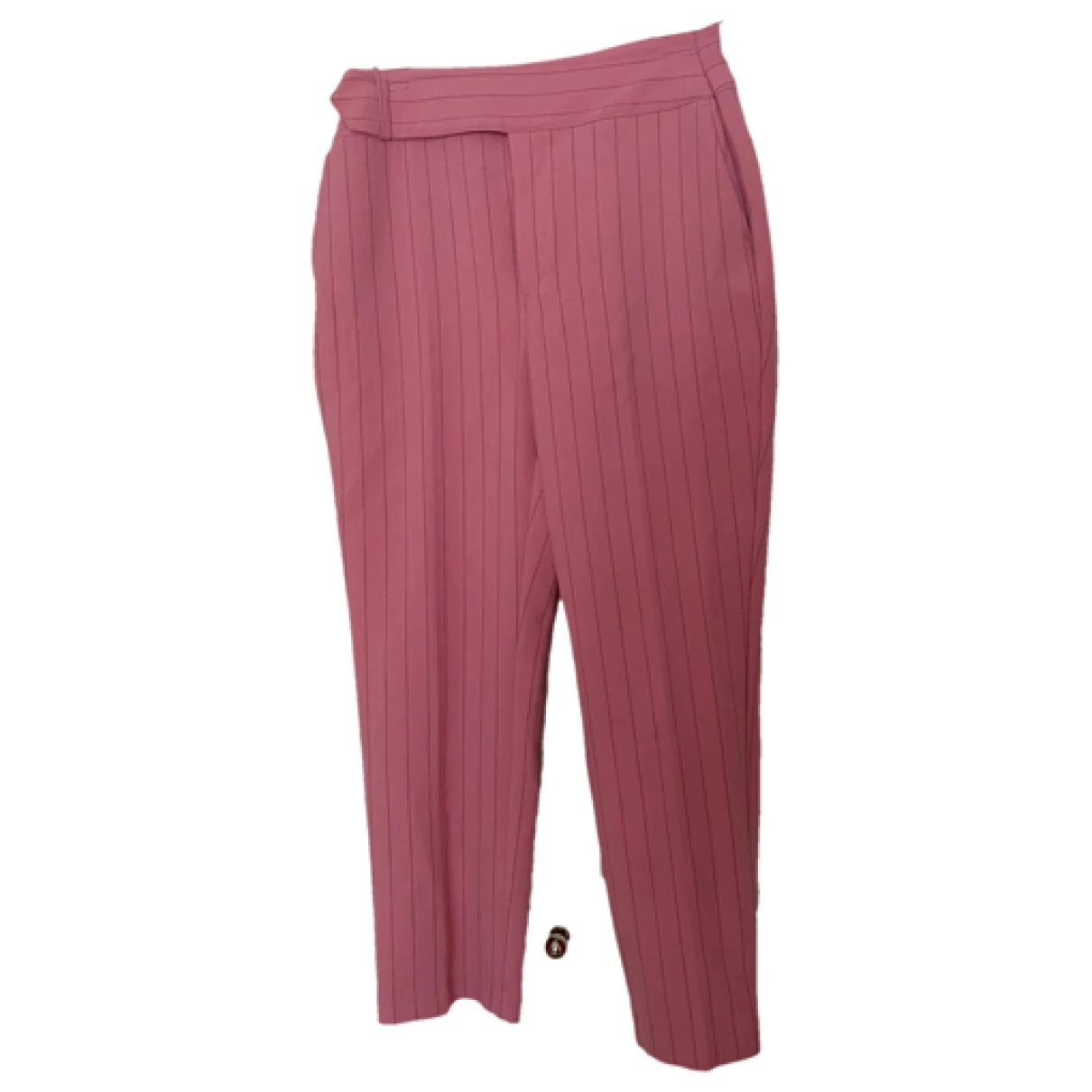 Pre-owned Ganni Trousers In Pink