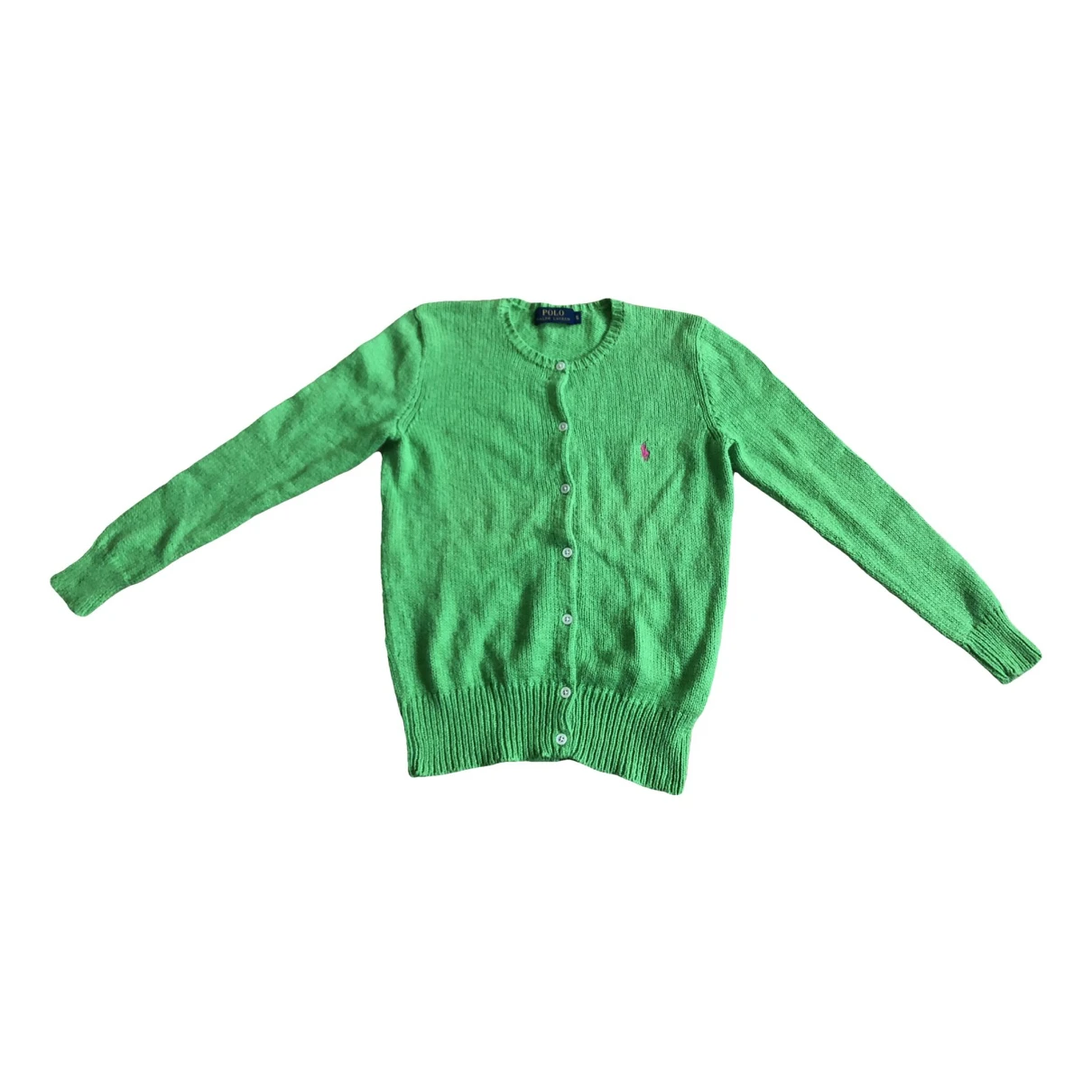 Pre-owned Polo Ralph Lauren Cardigan In Green