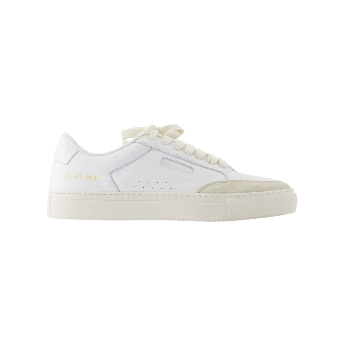 Pre-owned Common Projects Leather Trainers In White