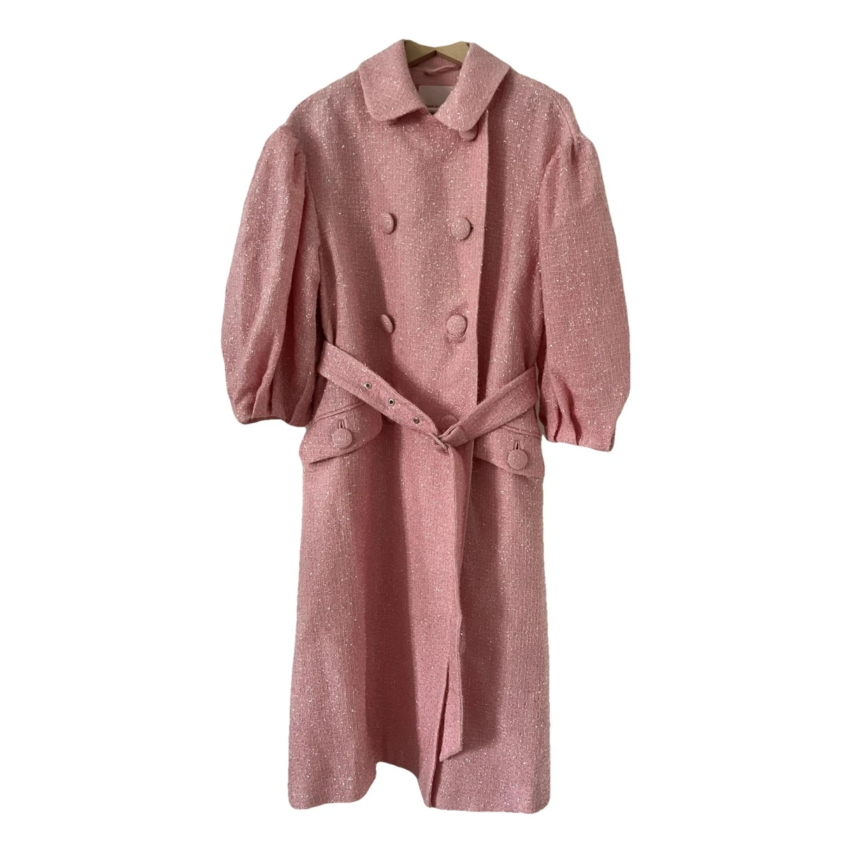 Pre-owned Simone Rocha Wool Coat In Pink