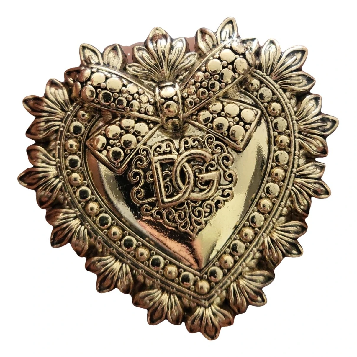 Pre-owned Dolce & Gabbana Pin & Brooche In Gold