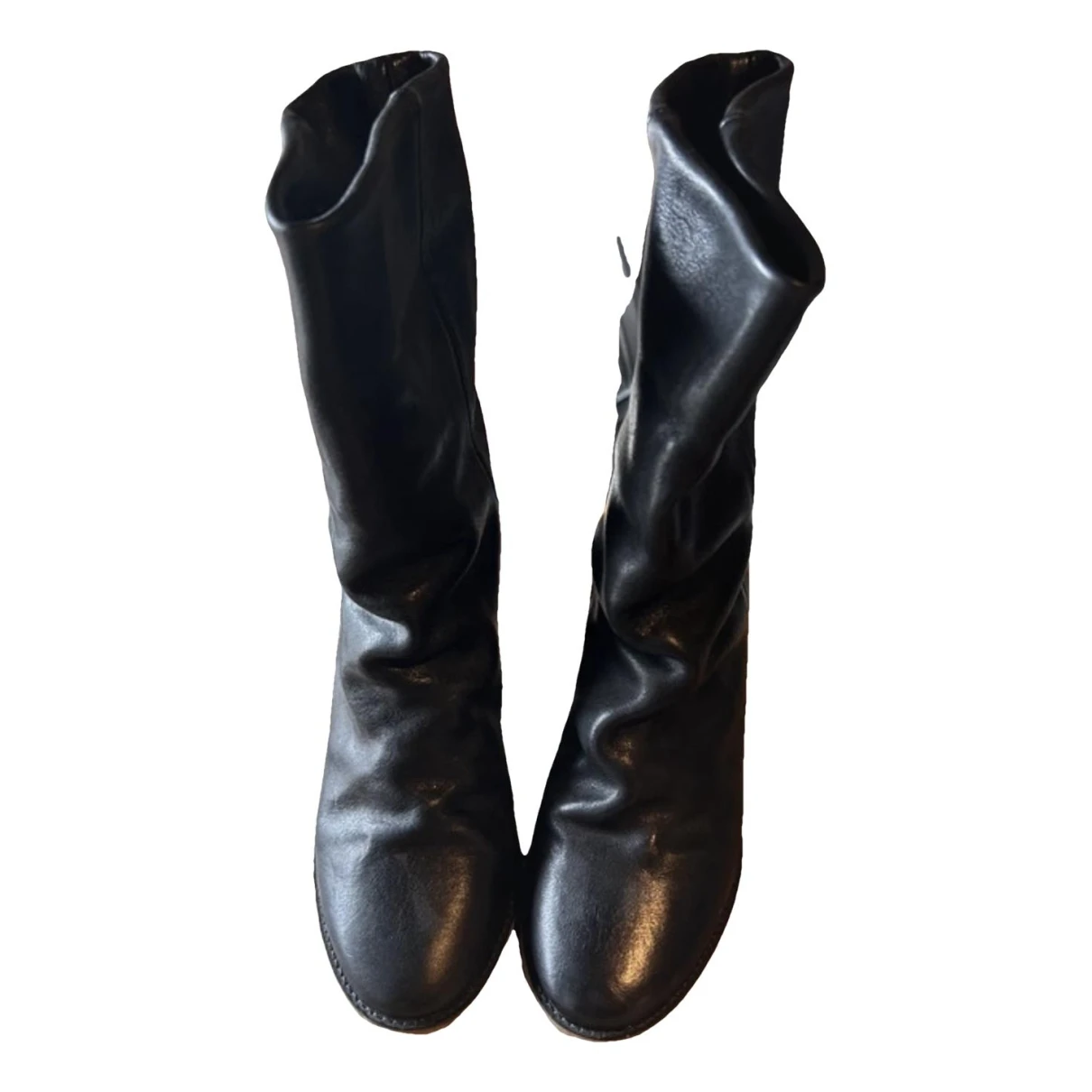 Pre-owned Isabel Marant Leather Boots In Black