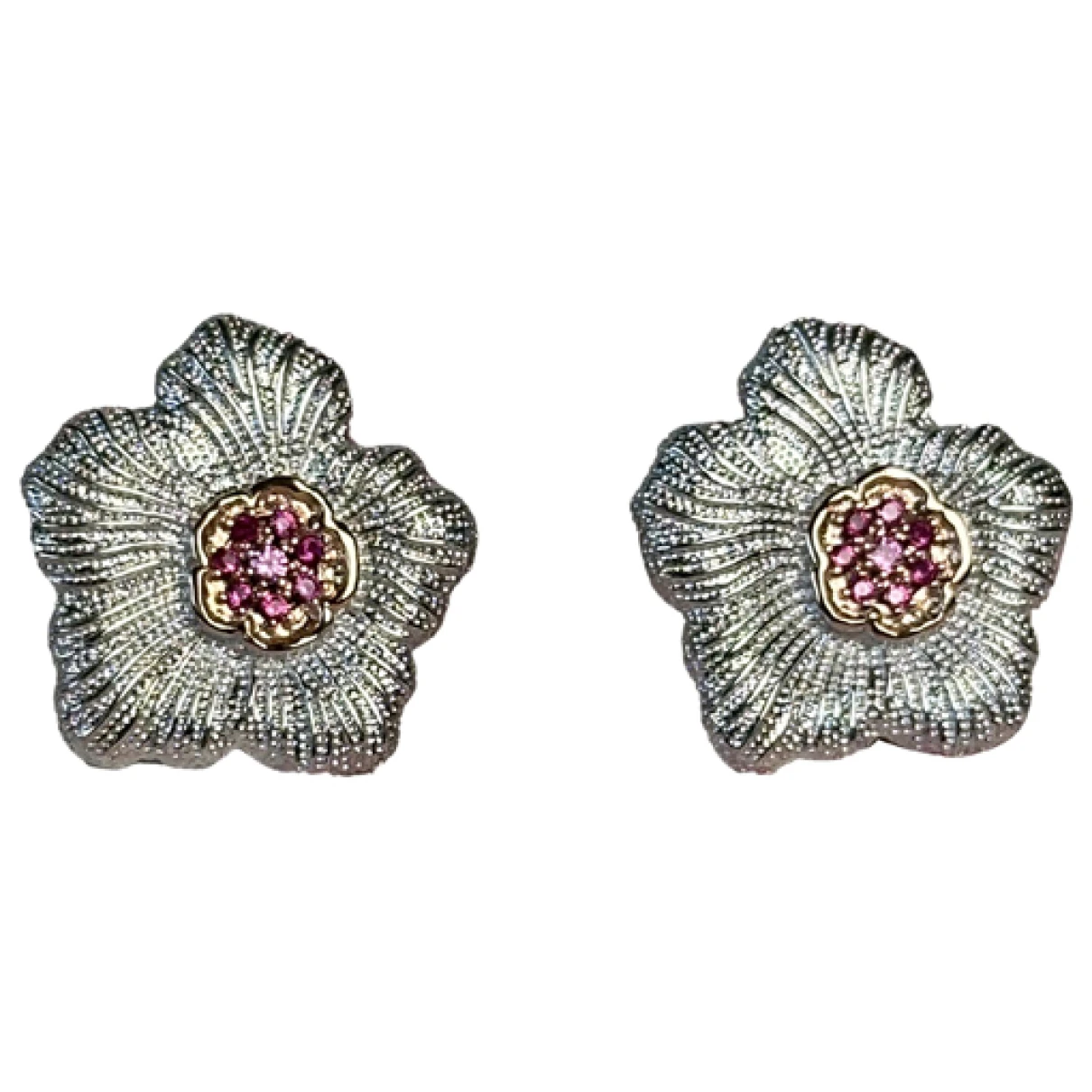 Pre-owned Buccellati Blossom Silver Earrings