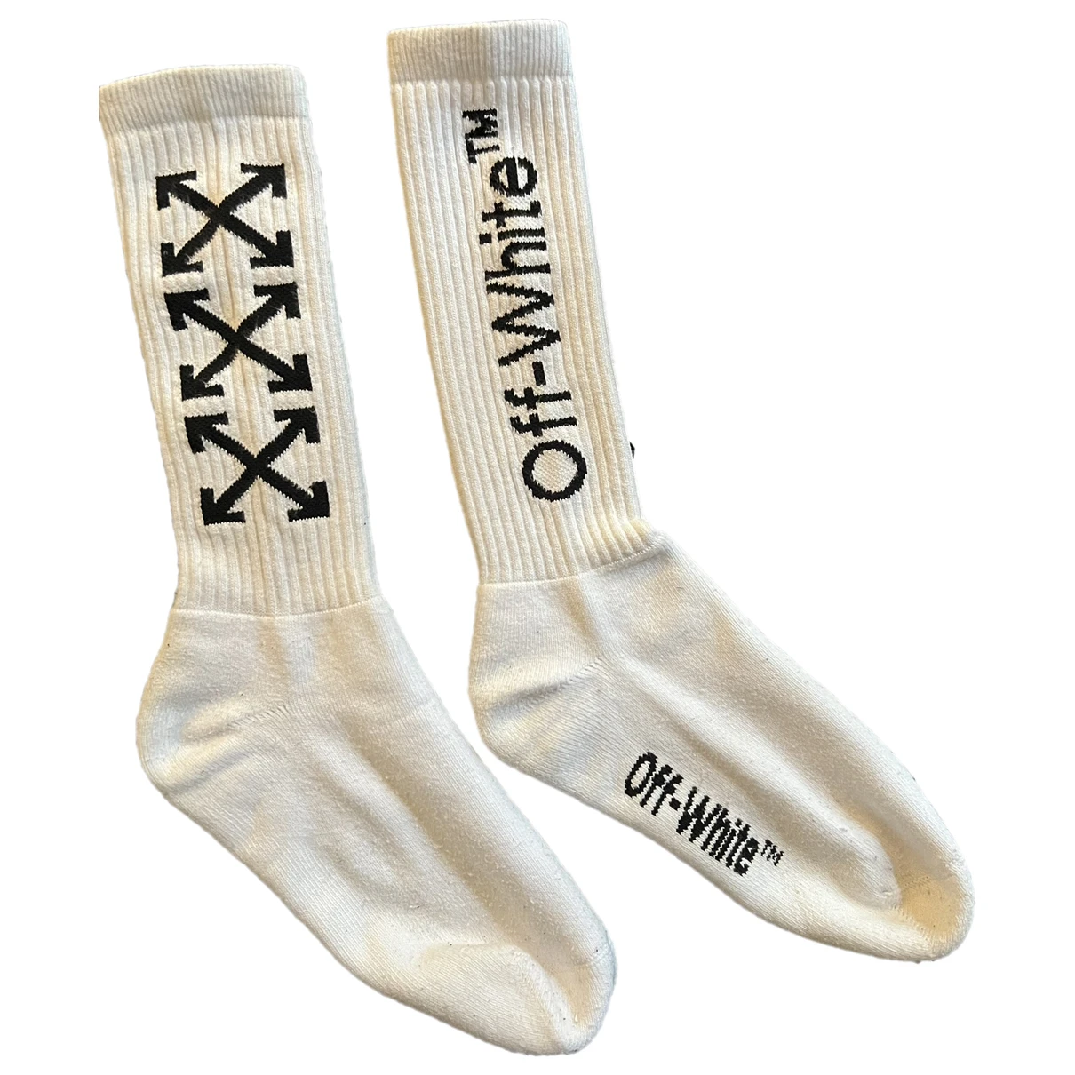 Pre-owned Off-white Gloves In White