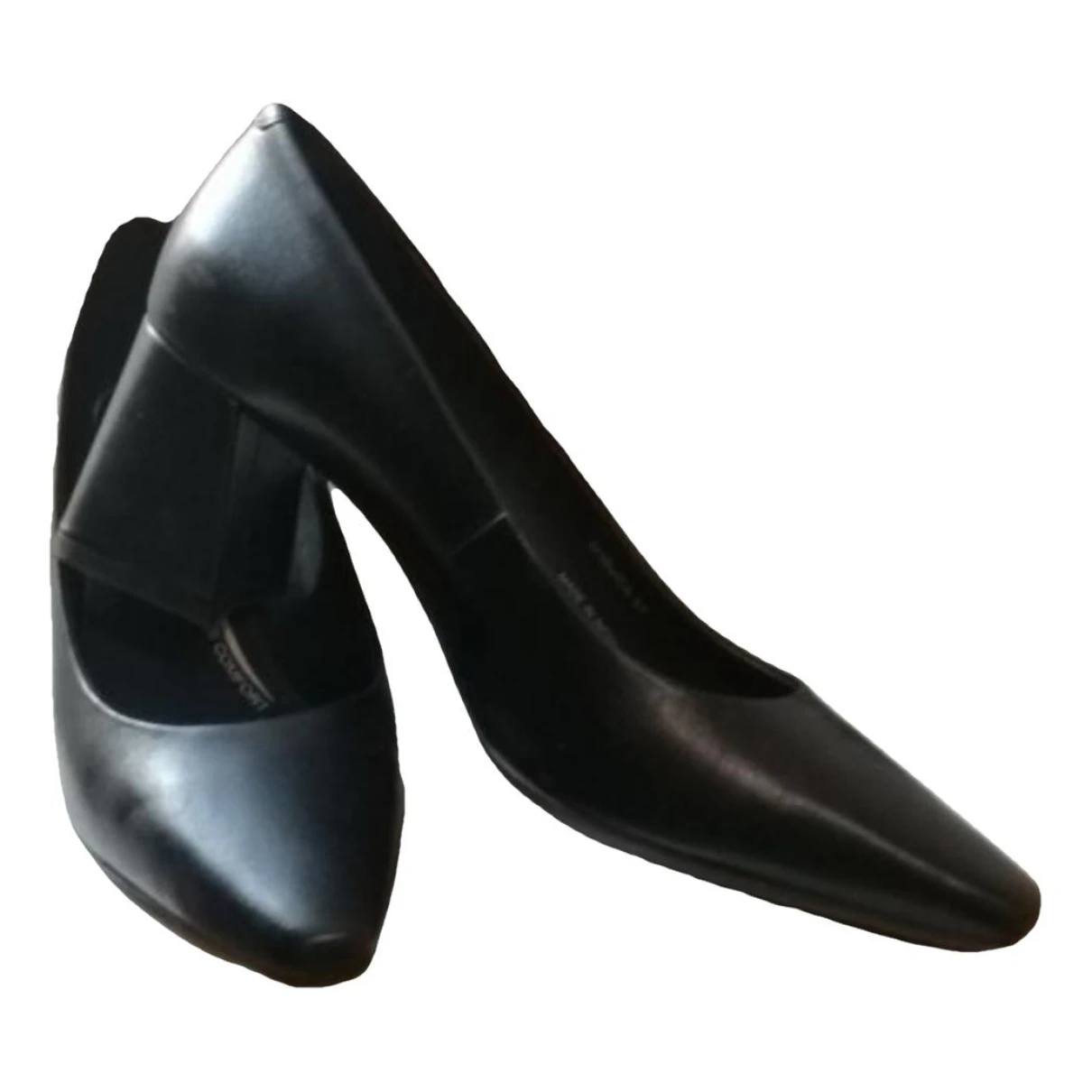 Pre-owned Geox Leather Heels In Black