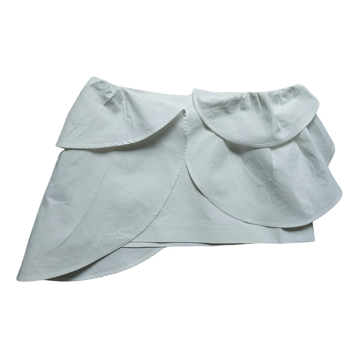 Pre-owned Jacquemus Le Nez Rouge Mini Skirt In White