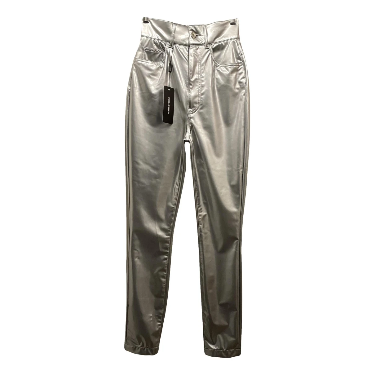 Pre-owned Dolce & Gabbana Trousers In Metallic