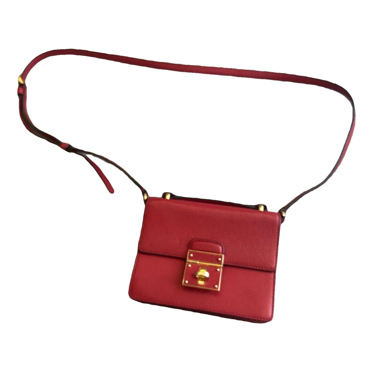 Pre-owned Dolce & Gabbana Leather Crossbody Bag In Red