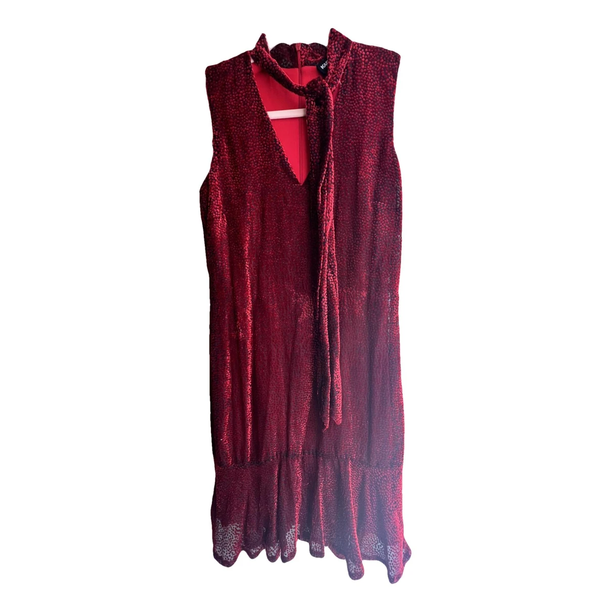 Pre-owned Karl Lagerfeld Mid-length Dress In Red