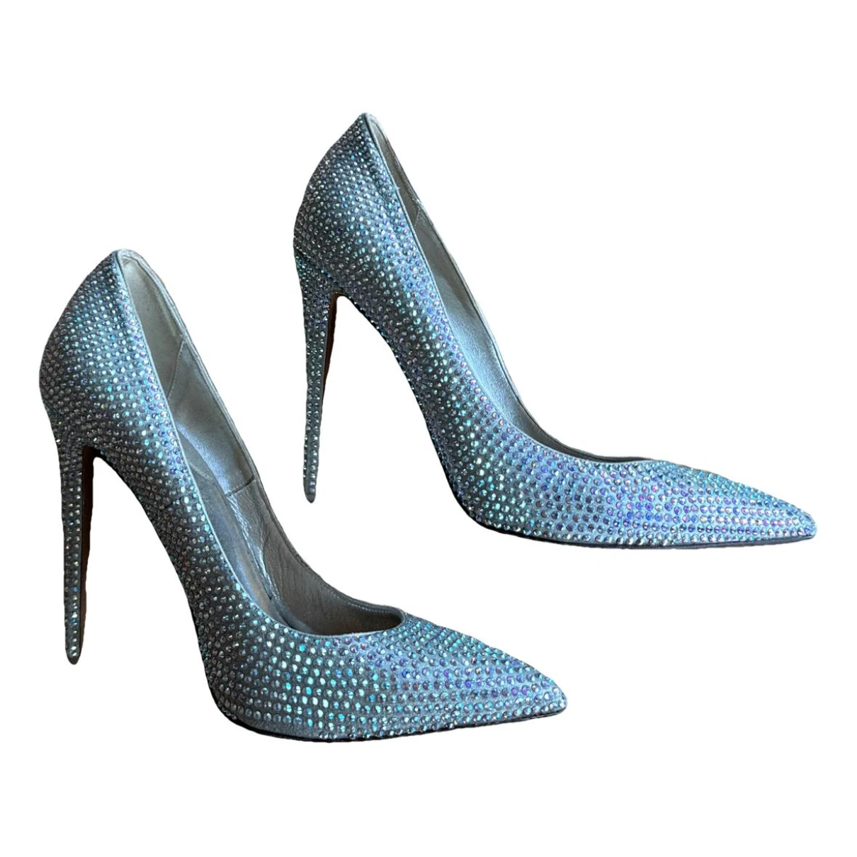 Pre-owned Le Silla Leather Heels In Silver