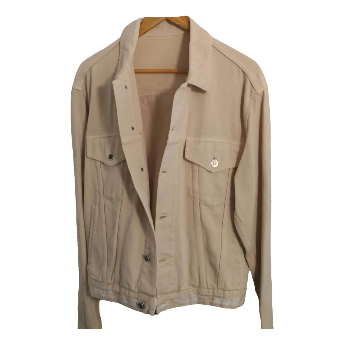 Pre-owned Moschino Jacket In Camel