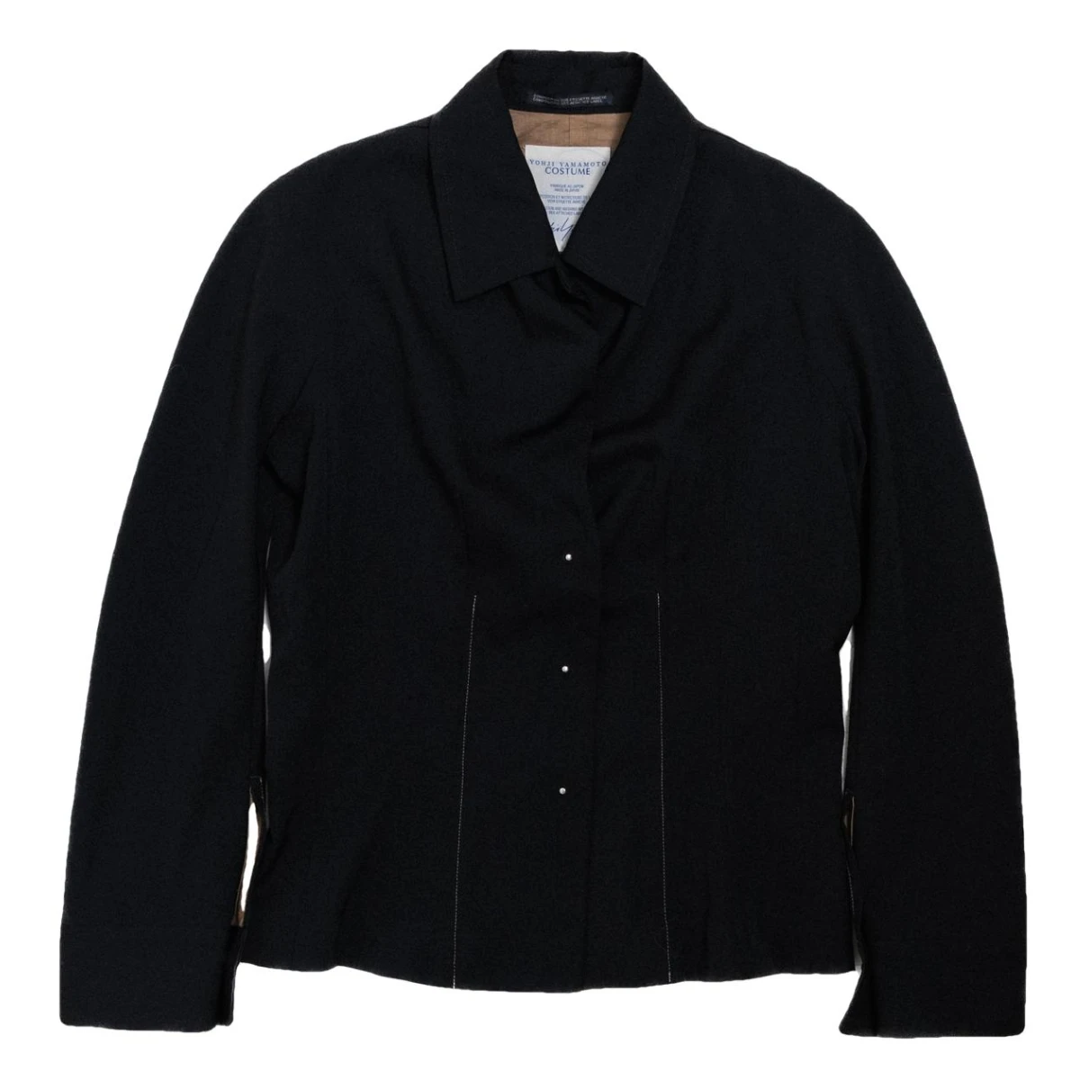 Pre-owned Yohji Yamamoto Wool Blazer In Black